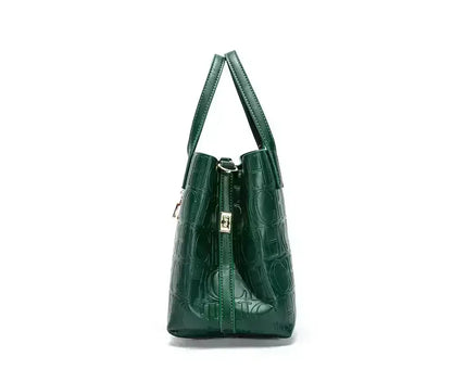 Large Capacity Handbag Luxury Brand Temperament Letter Print with Lock Design 2025 Trendy Women's Crossbody Bag