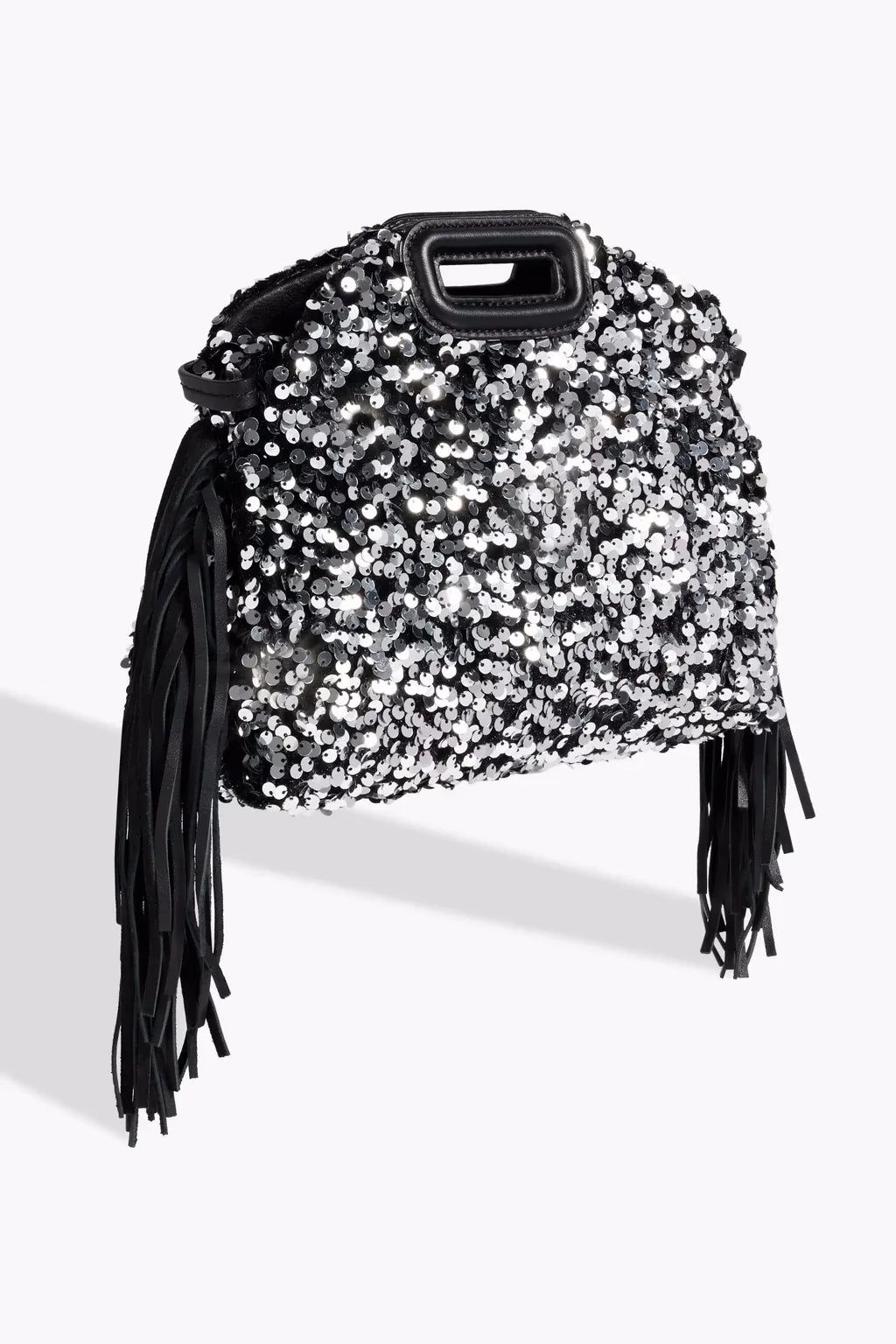 Glitter Sequined Handbag for Women, Luxury Designer Shoulder Bag with Tassel, Fashion Crossbody Bucket Bag for Ladies Elegant