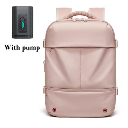 Travel casual Backpack 16 inch vacuum compression Laptop Backpack USB charging school Backpack Extended Hiking Business backpack