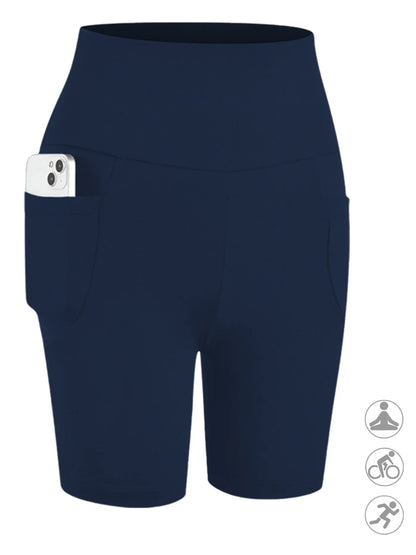Plus Size High Waisted Biker Shorts For Women With Pockets Super Soft Tummy Control No See Through Workout Running Yoga