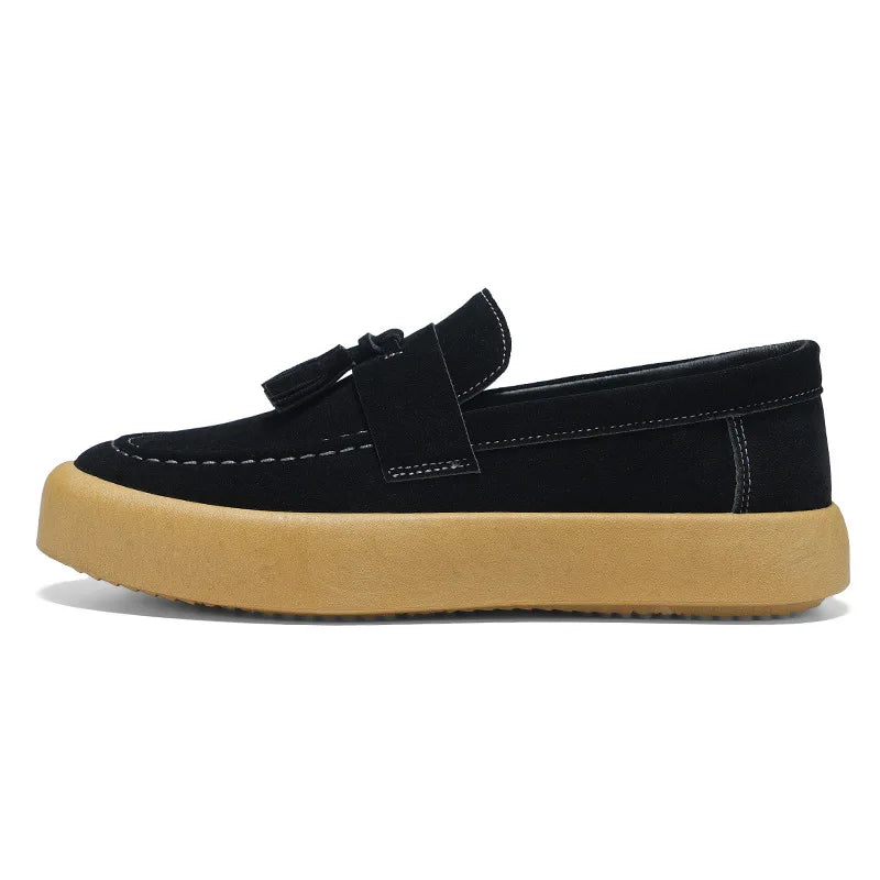 New autumn men's bean shoes British style loafers fashionable men's casual single shoes
