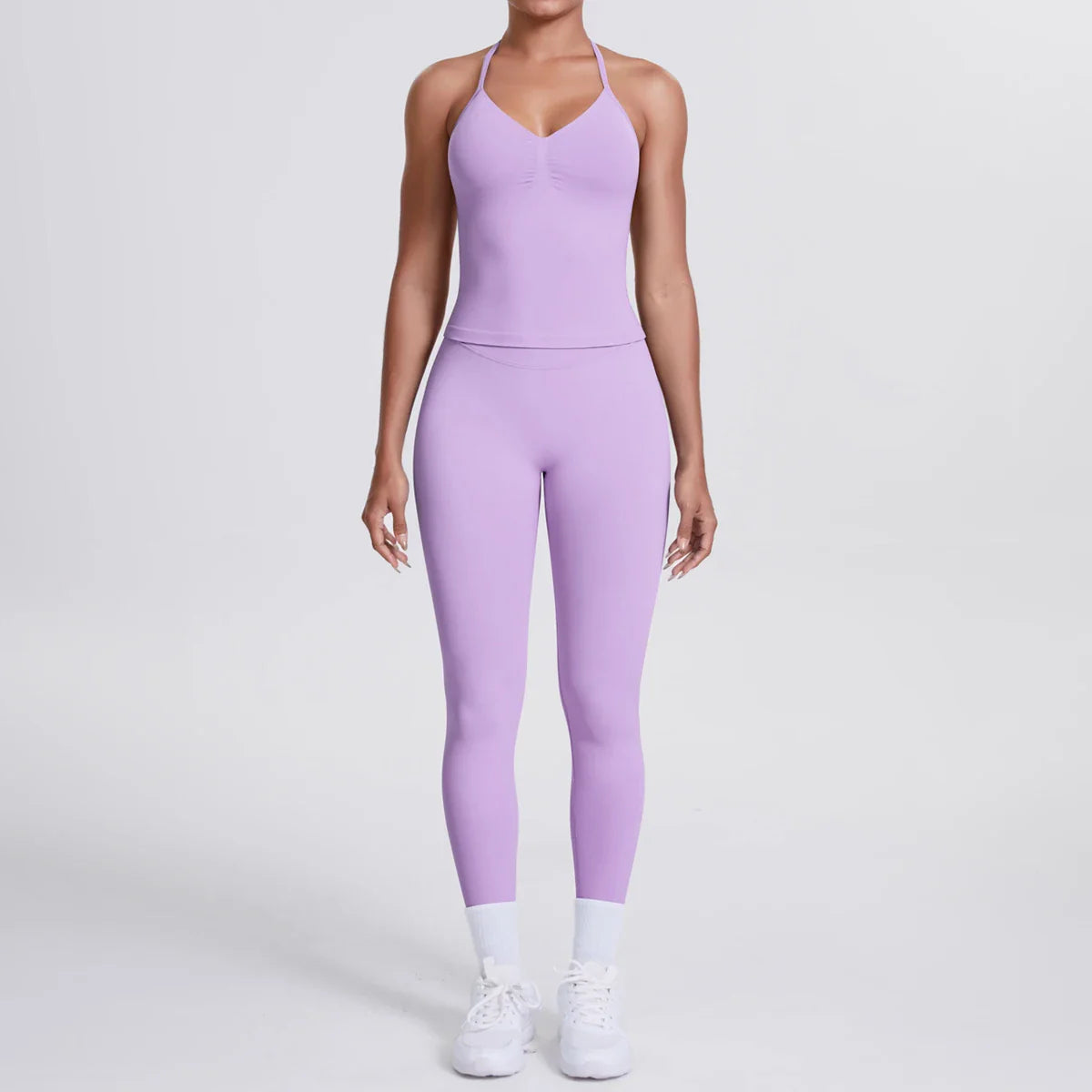 2 Piece Yoga Clothes Women Tracksuit Athletic Wear Pilates Fitness Suit Gym Workout Push Up Clothes Sports Bra Leggings Suit