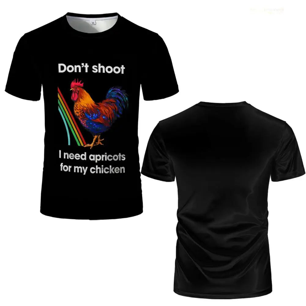 Don't Shoot ARC Raiders Graphic T-Shirt Unisex Trendy Streetwear Oversized Crew Neck Tops New Casual Men's Shirt For Gamers Gift