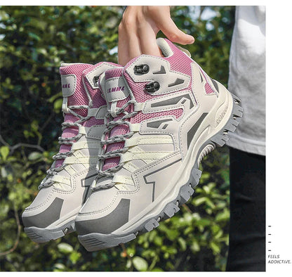2025 New Hiking Shoes Unisex Outdoor Hiking Sports Shoes Camping Boots Ladies Waterproof Walking Shoes Non-slip Hiking Shoes