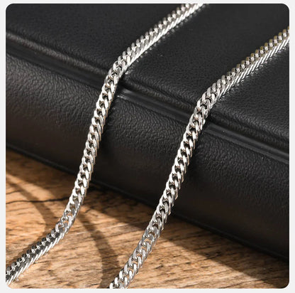 3/5/7/9mm Thick Cuban Chain Necklaces for Men Women,Simple Miami Curb Links Collar,Waterproof Stainless Steel Unisex Chain