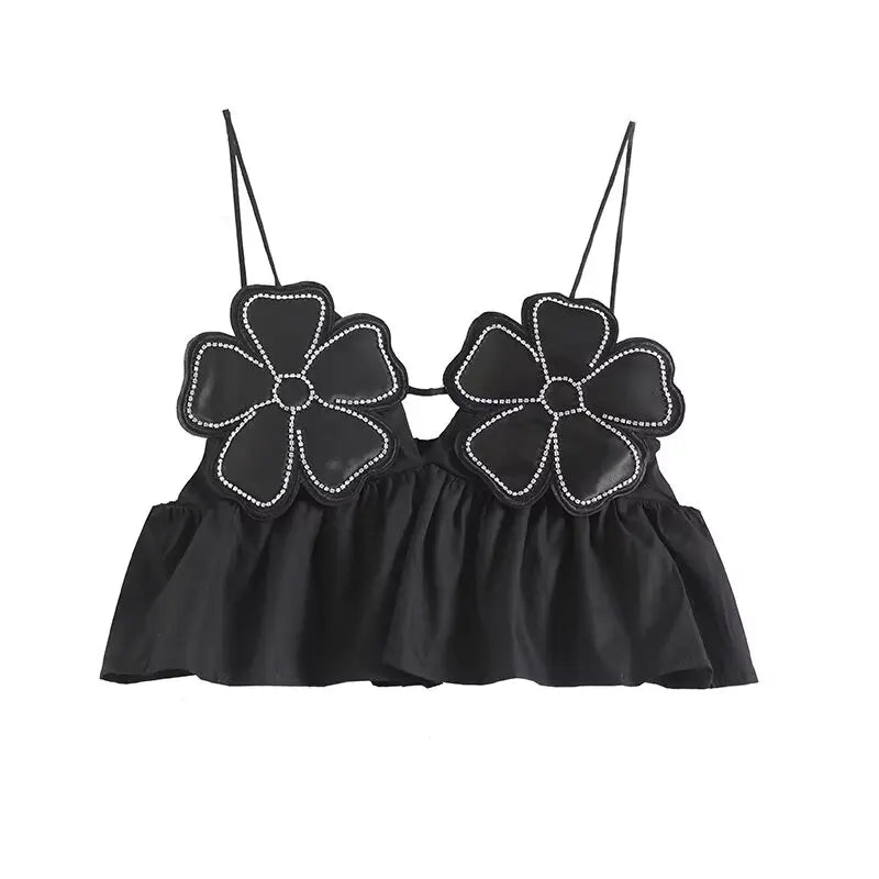 Women Summer Sexy Camis Tank Tops 2025 Fashion Solid Strapless Beading Female Elegant Street Top Clothing