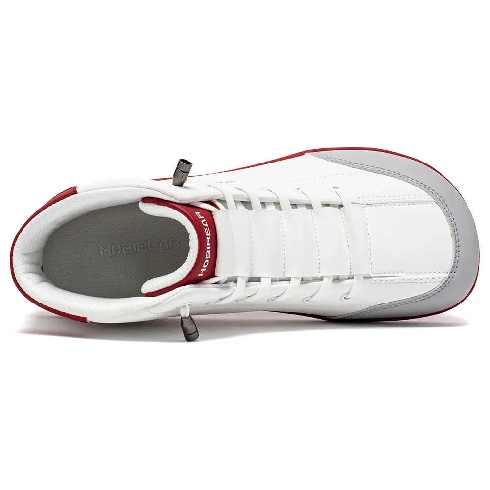Mid-Top Barefoot Shoes Unisex Wide Toe Minimalist Ankle Boots Artificial Leather Outdoor Non-Slip Sneaker