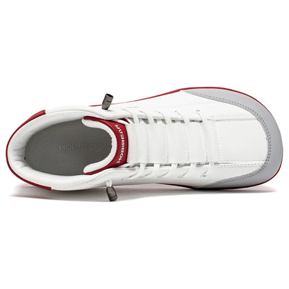 Mid-Top Barefoot Shoes Unisex Wide Toe Minimalist Ankle Boots Artificial Leather Outdoor Non-Slip Sneaker