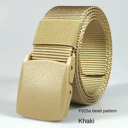 White Automatic Buckle Nylon Army Tactical Men Belt Military Waist Canvas Belt Outdoor Strap Travel Jeans Black Belts for Women