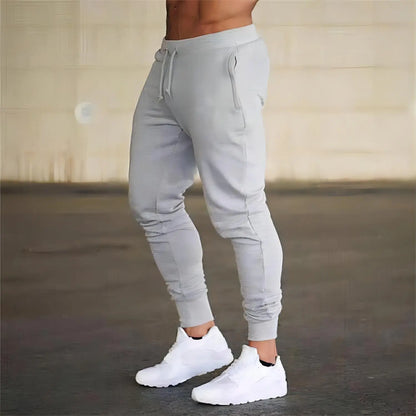New Men's casual pants, spring and autumn sports thin sweatpants, men's running and jogging fashionable solid color sports pants