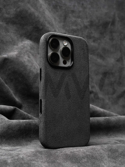 Case for iPhone 17 16 Pro Max Compatible Magsafe Business Supercar Interior Same Suede Leather Phone Cover