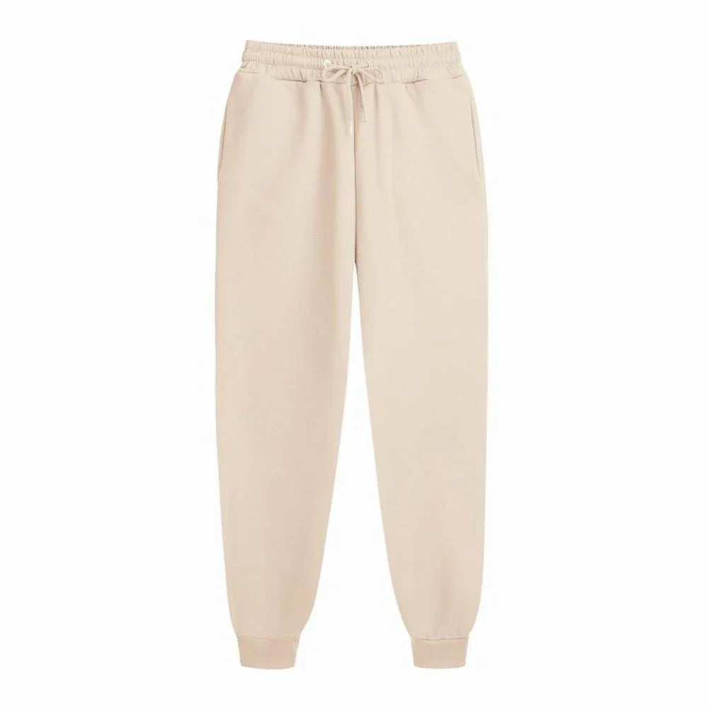 Men's Sweatpants Autumn and winter Fleece Pants Sport Long Pants Casual Drawstring Jogger Pants Pockets  Keep warm Trousers