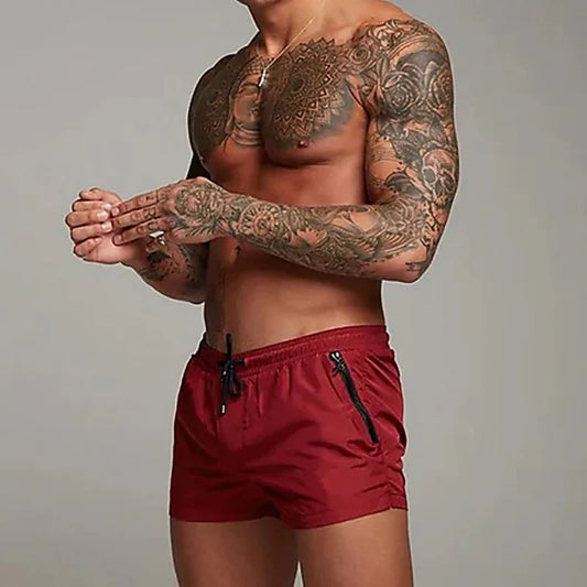 Men's Swimming Trunks Fashion Summer Swimwear Men Summer Beach Shorts Swimming Shorts Boxer Trunks Men Swimsuit