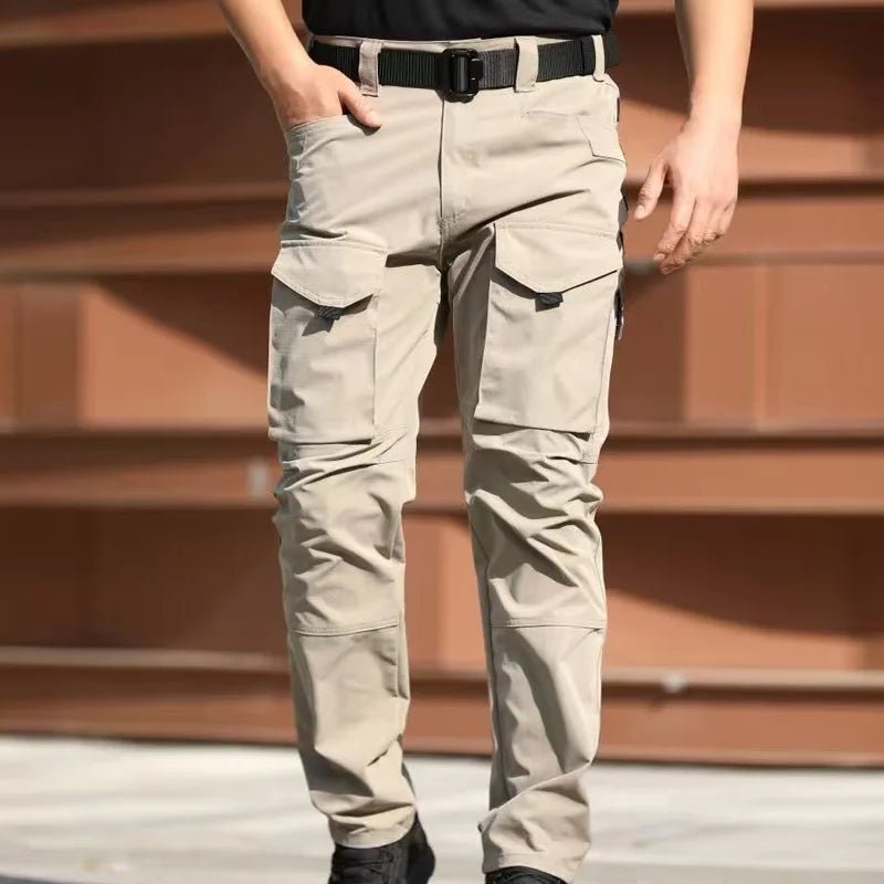 Men's Cargo Military Tactical Casual Trousers Spring Autumn Pants Hiking Camping Climbing Army Combat Running Multi-Pockets