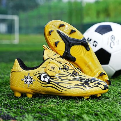 New Children Soccer Cleats Football Boots TF FG Anti-Slip Comfortable Training Shoes Outdoor Indoor Sneakers for Kids Boys Girls