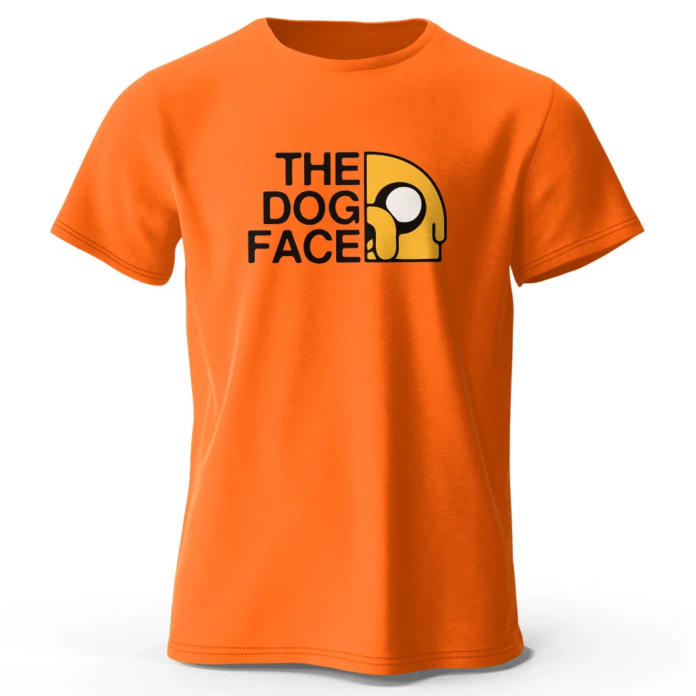 Men's Jake The Dog Printed T Shirt Oversized Funny Graphic Tees for Men Women Tops Tees