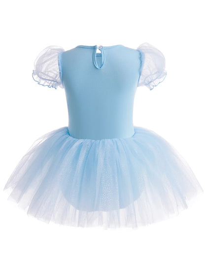 Ballet Leotards for Girls Dance Leotard Toddler Snowflake Shiny Skirts Ballerina Children Cosplay Dress Stage Shows Costume