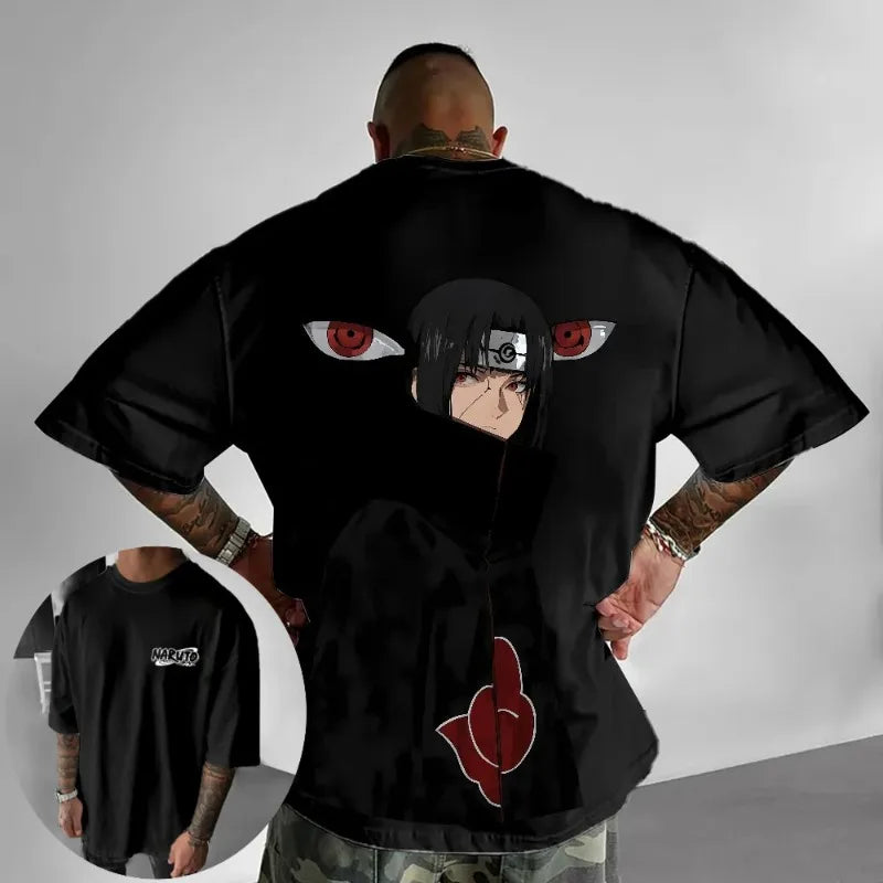 Men Women Itachi Uchiha Printed Japanese Anime 2025 Summer New Hot-seling Short Sleeved Fashion Cotton T-shirt