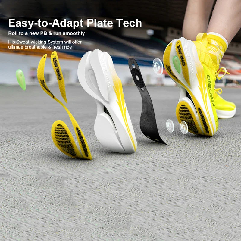 Carbon Plate Marathon Running Racing Shoes Professional Stable Support Shock-relief Ultra-light Rebound Sport Sneakers