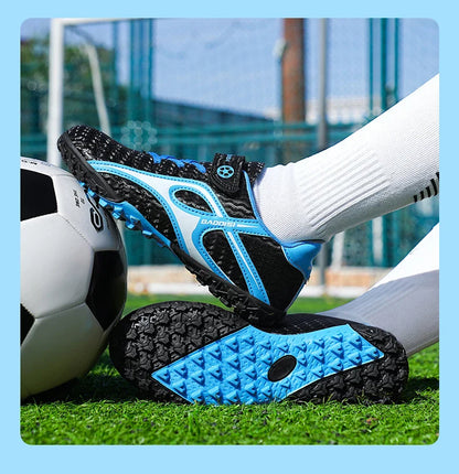 Kids Soccer Shoes Boys Grils Football Boots Non-Slip Training Indoor Outdoor Unisex Athletic Shoes Breathable Ultralight Sports