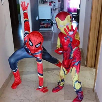 Children's Vision Costume High Quality Wanda Vision Cosplay Jumpsuit Halloween Party Superhero Bodysuit for Men