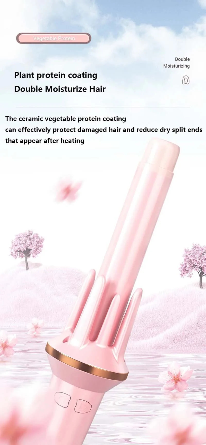 Automatic Curler Negative Ion Lazy Person Large Curling Wave Perm Household Small Type Electric Ceramic Spin Curling Iron