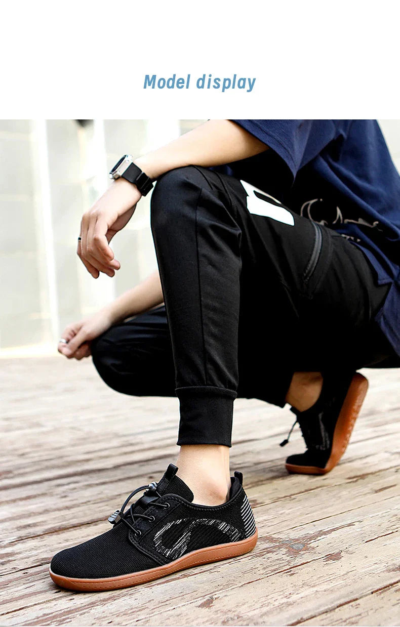 New Unisex Wider Shoes Breathable Mesh Men Barefoot Wide-toed Shoes Brand Flats Soft Zero Drop Sole Wider Toe Sneakes Large Size