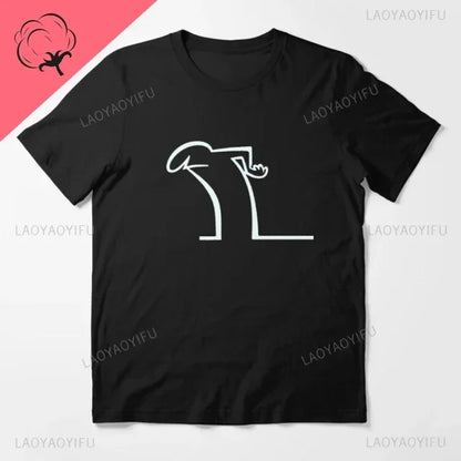 La Linea The Line Osvaldo Cavandoli TV Men Women Style Streetwear Tee Fashion Cotton T Shirt Round Neck Casual Summer Camiseta