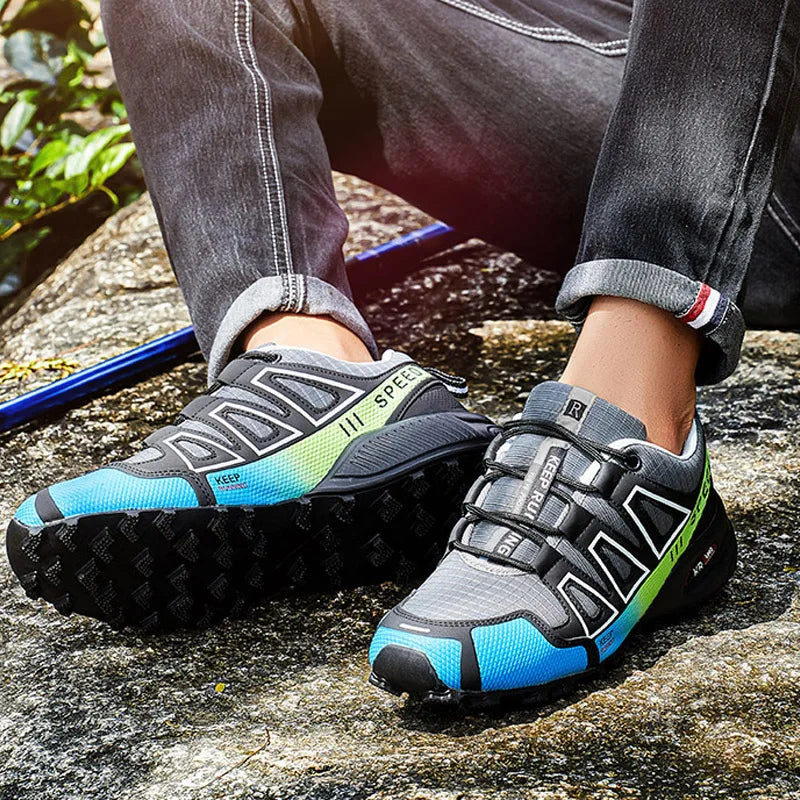 Sapatilha de Trekking Impermeável Masculina, Tênis Esportivo para Excursão, Tênis de Trekking de Amarrar, Sapatilha de Trekking Feminina, Tênis Tático Antiderrapante para Caça