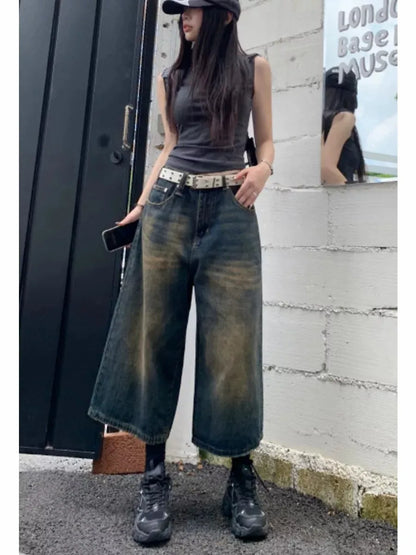 Y2K Straight Basic Classic Wide Leg Pants