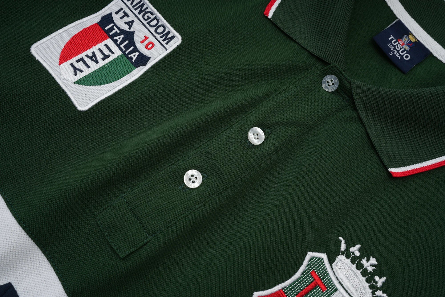 Men's polo shirt Europe Italy long sleeve casual high-end cotton embroidery luxury stitching contrast color original design