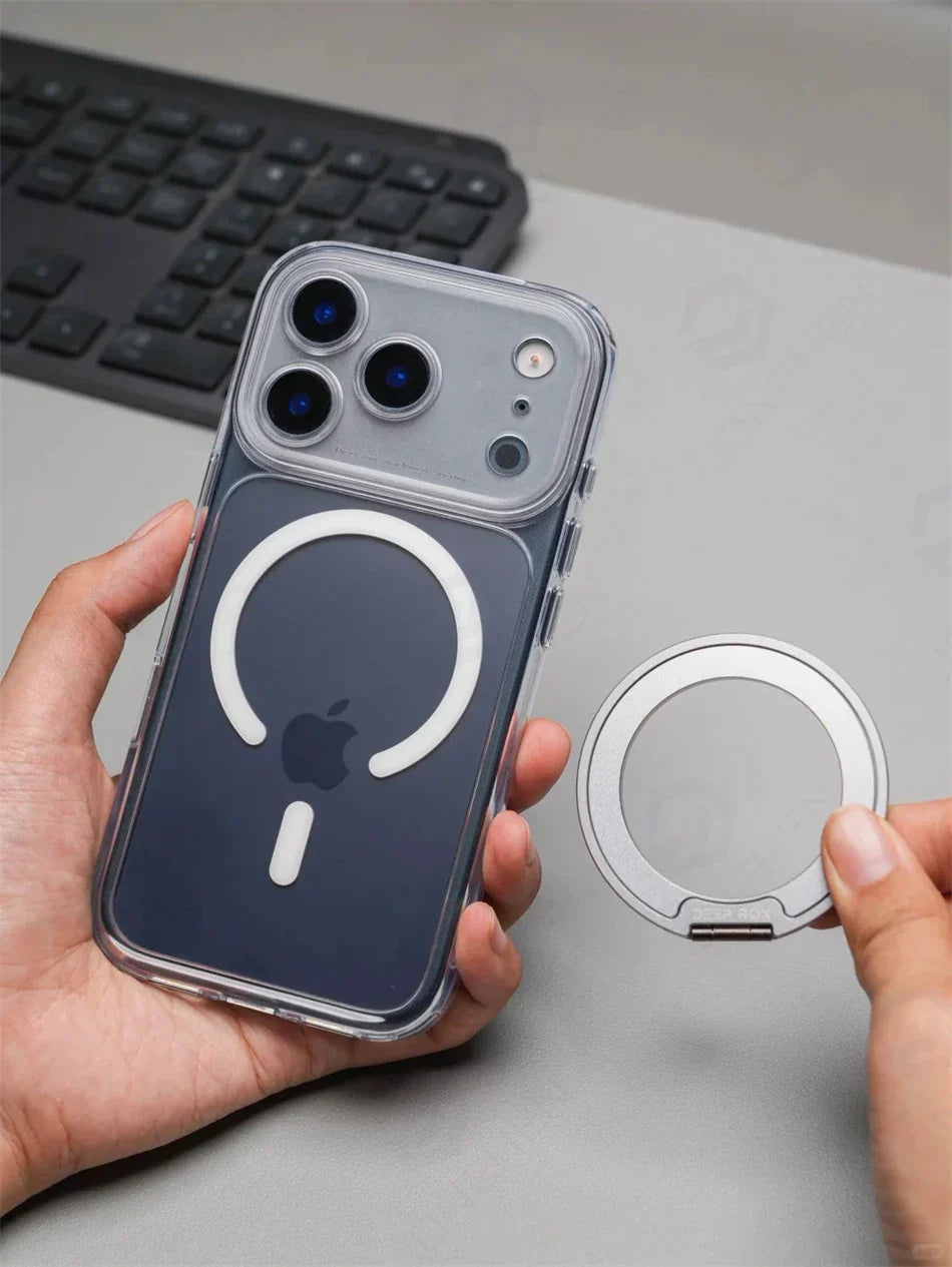 Business Matte Clear Camera Button Magnetic Case For iPhone 17 Pro Max Air 17pro Detachable Lens Shockproof Cover For Magsafe