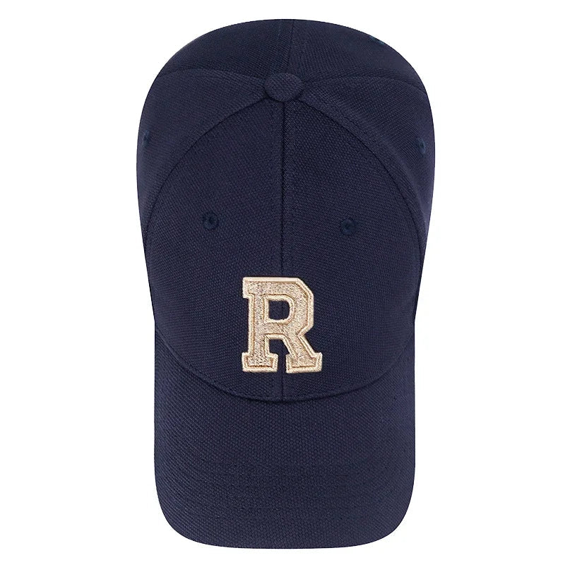Gold Thread 3D Embroidery Adjustable Elastic Pineapple Cloth Baseball Cap Trucker Hats