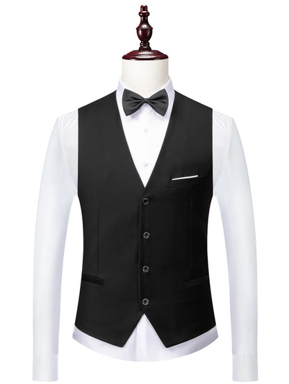 Conjunto de 3 Peças Terno Smoking Masculino Slim Fit para Formatura Noivo Casamento Blazers de Alta Qualidade Padrinho Terno de Festa Negócios Banquete