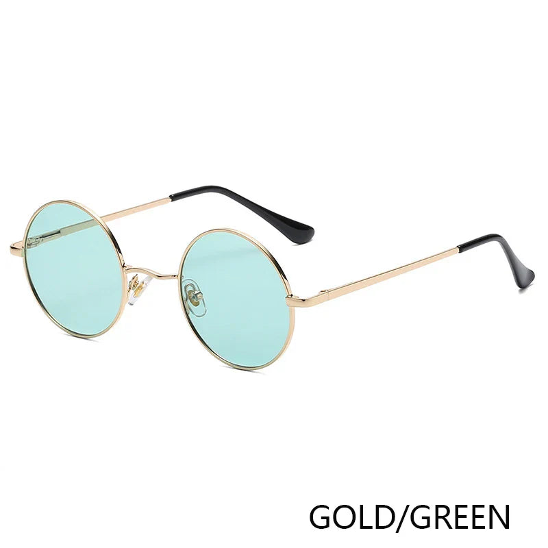 Retro Polarized Round Metal Frame Sunglasses Eyewear For Men and Women Driving Fishing Brand Designer Sun Glasses UV400