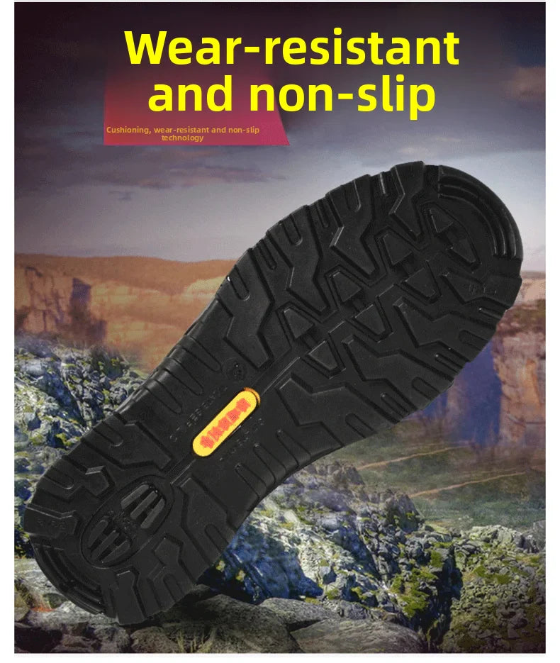 Summer Breathable Labor Protection Shoes Welding Work Shoes Anti Smashing Anti Piercing Lightweight Comfortable Footwear