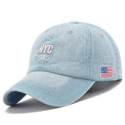 2025 Denim Baseball Cap Men Women Embroidery Letter Jeans Snapback Hat Casquette Summer Sports Hip Hop Cap Gorras Unisex hats