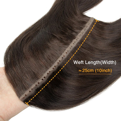 Invisible Hole Flat Pu Tape Human Hair Twin Tabs 25cm Long Tape PU Weft Real Human Hair No Glue Microlink Application 40-50g