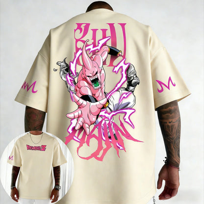 Anime T-shirt Summer New Majin Buu Co Branded Men and Women Harajuku Loose Casual Parent Child Short Sleeve