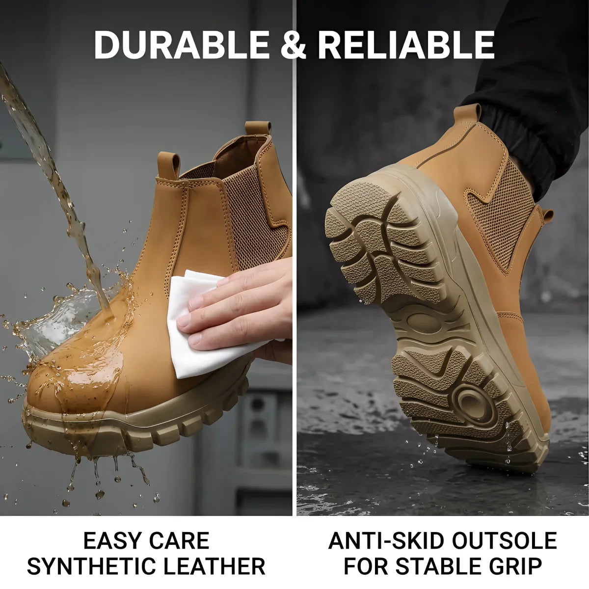 Safety Shoes Men Steel Toe Protective Shoes With Anti Smash Anti Piercing Work Shoes Indestructible Safety Boots