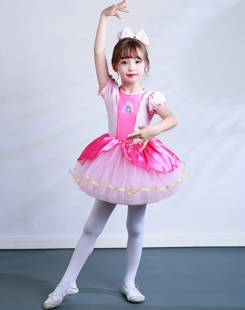 Girl Ballet Dancing Dress Party Fancy Sequined TUTU Dress Princess Girl Clothes Baby Girl Stage Shows Party Costumes