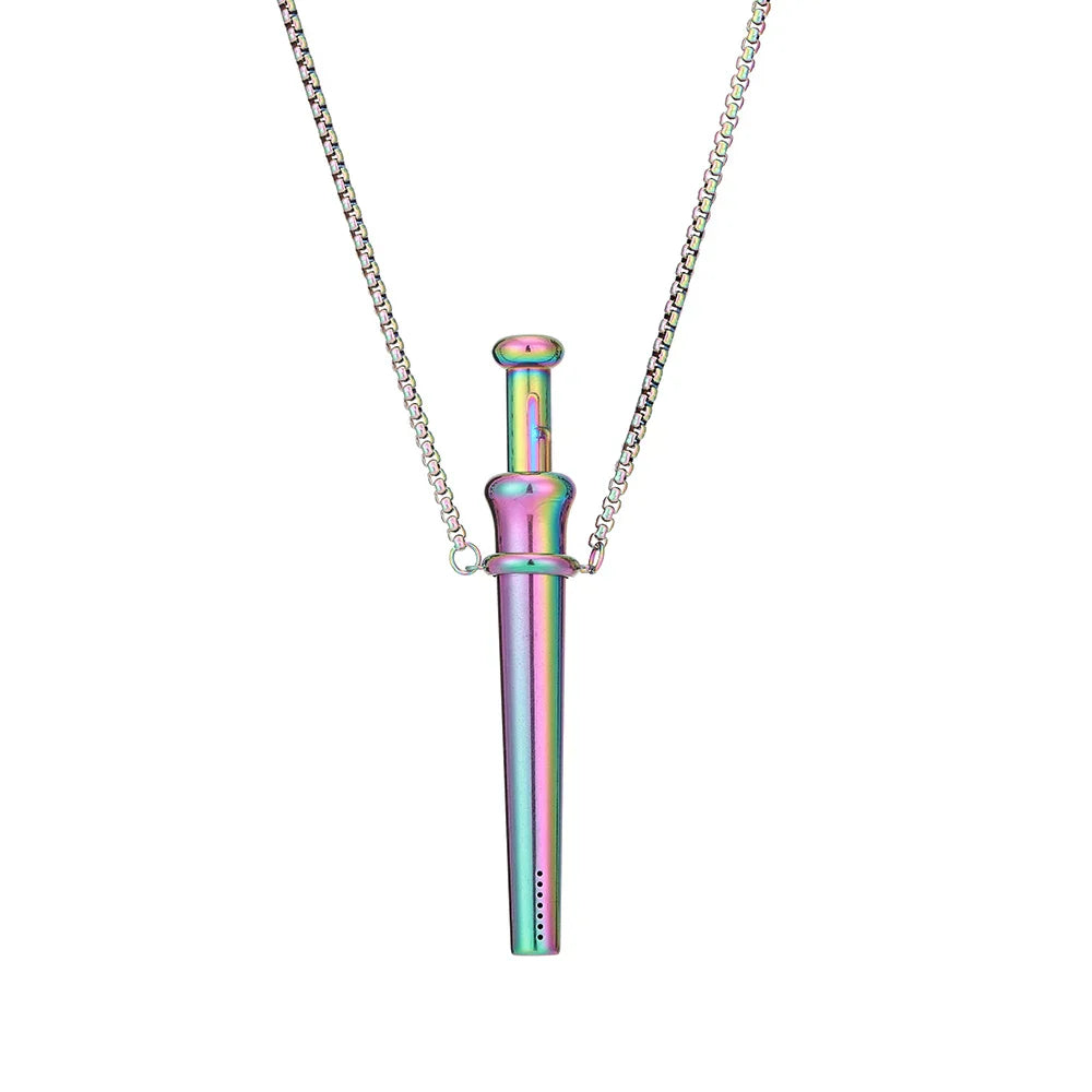 MaiLun 1pc Stress Anxiety Relief Necklace 82.5mm Length Stainless Steel Meditation Necklace Quit Smoking Anxiety Relief Necklace