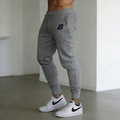 New Men's Letter B print Casual Sports Pants Running Workout Jogging Long Pants Gym Sport Trousers for Men Jogger Sweatpants