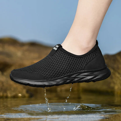 Men Shoes Sneakers Brand Man Casual Flats Shoes Loafers Slip on Male Mesh Big Size 48 Breathable Spring Autumn Summer 2024