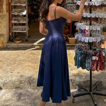 Summer Party Dresses 2025 New Arrivals Fit and Flare Elegant Midi Dress Red Night Date Dress