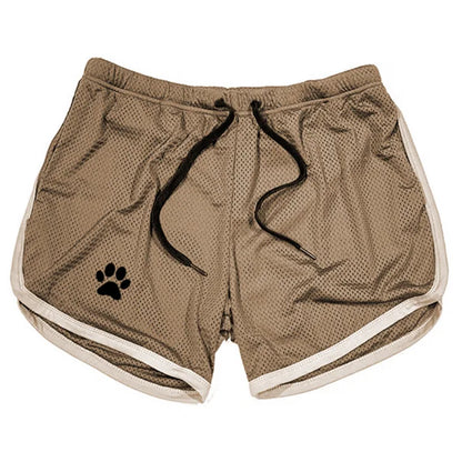 Summer fitness shorts Loose running shorts Men's jogging sports Breathable mesh shorts Thin trend men's three-quarter pants