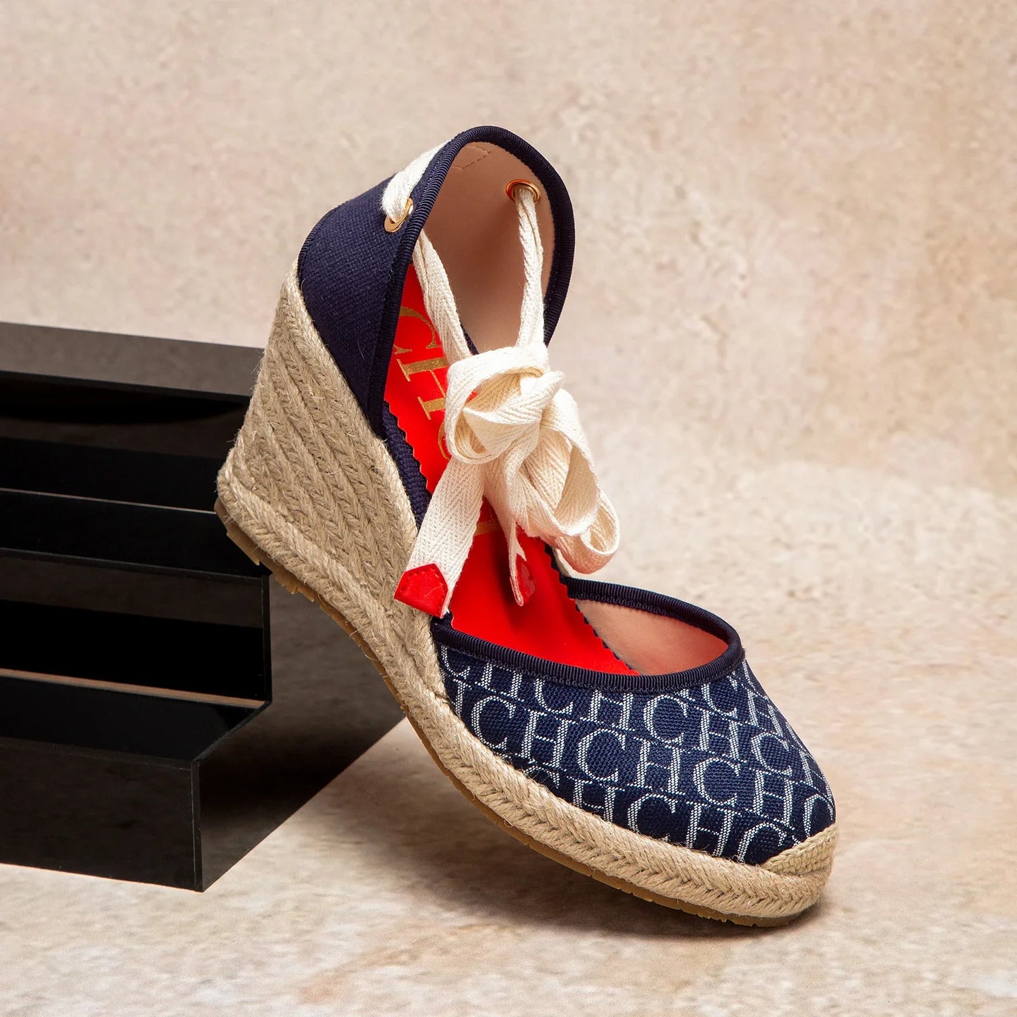 Women's Sandals 2025 New Hemp Bottom Slope Heel Sandals Comfortable and Breathable Holiday Beach Women's Shoes 8CM