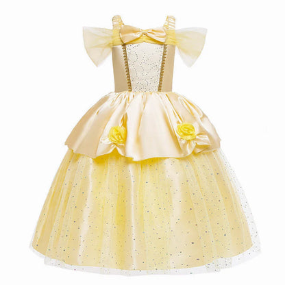 Girls Halloween Belle Dresses Girl Snow White Dress Kids Christmas Carnival Cosplay Clothes Children Princess Costumes