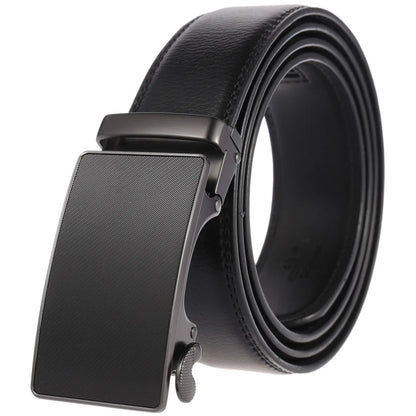 Famous Brand Belt Male Designer Automatic Buckle Genuine Leather Men Belt  Luxury Belts for Men 3.5cm New Black Brown Plus Size