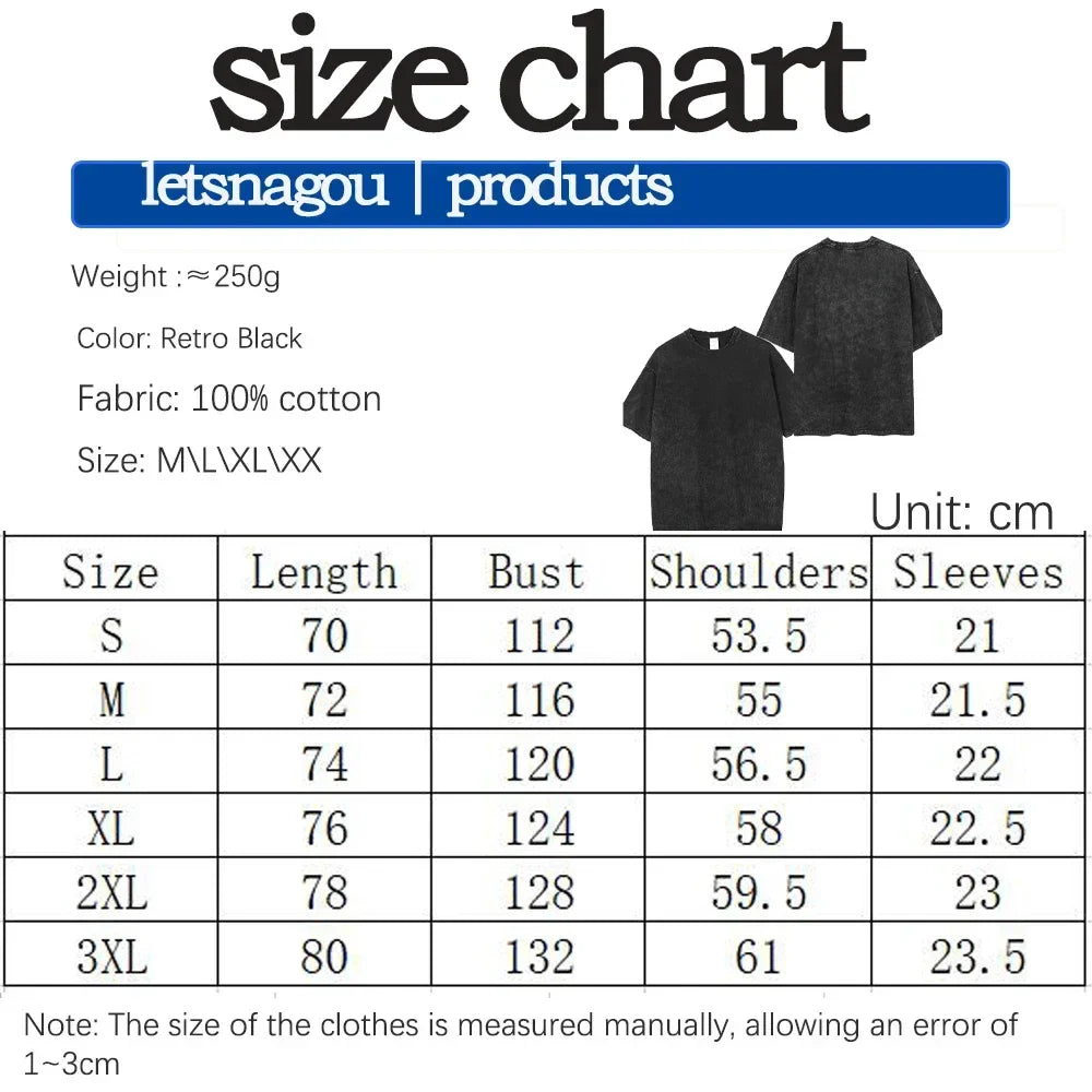 Japanese Anime Nana Osaki Print Vintage Washed Tshirt Harajuku Streetwear Graphic T-Shirt Summer Short Sleeve Cotton Tshirt
